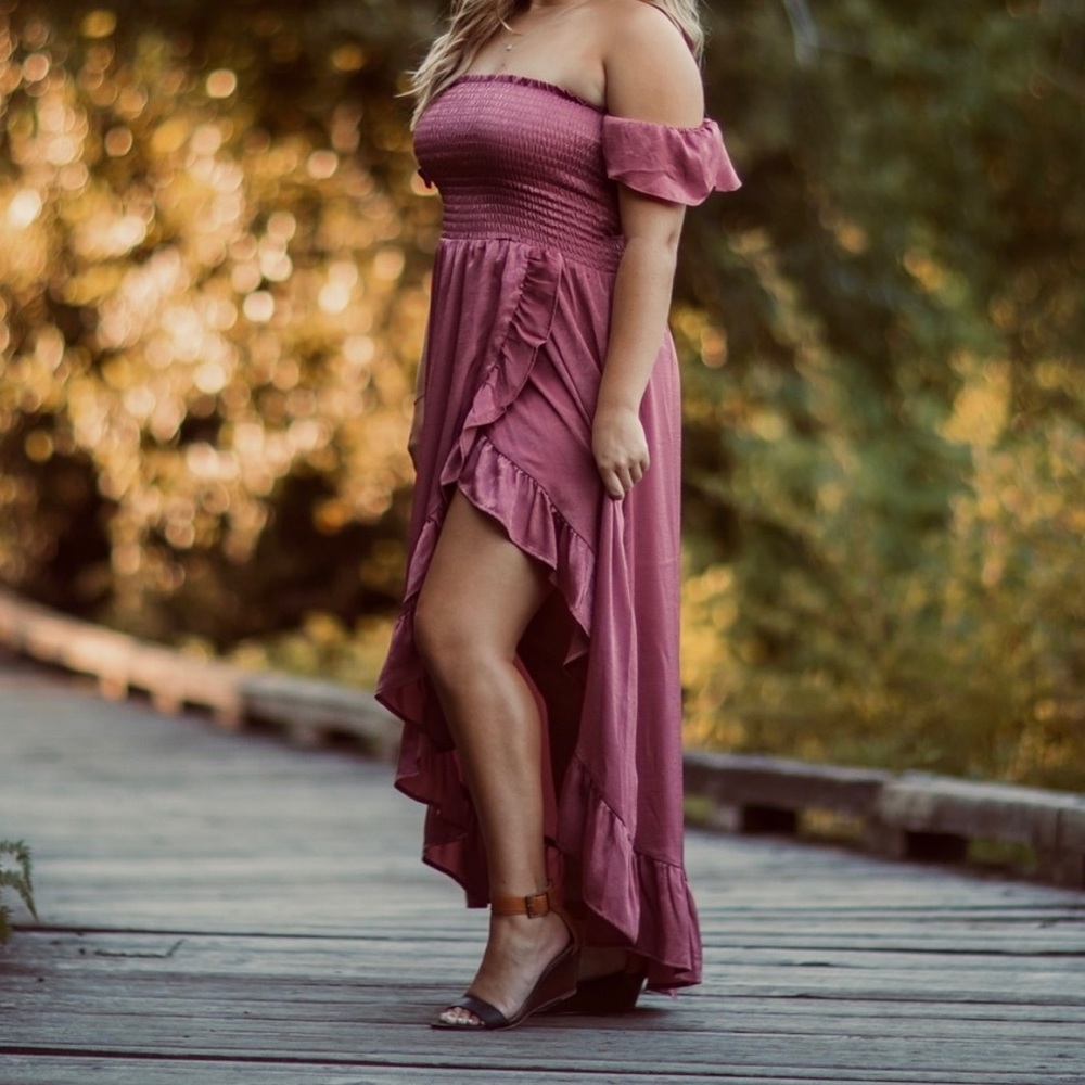 Altar’d State Mauve Colored Maxi Dress